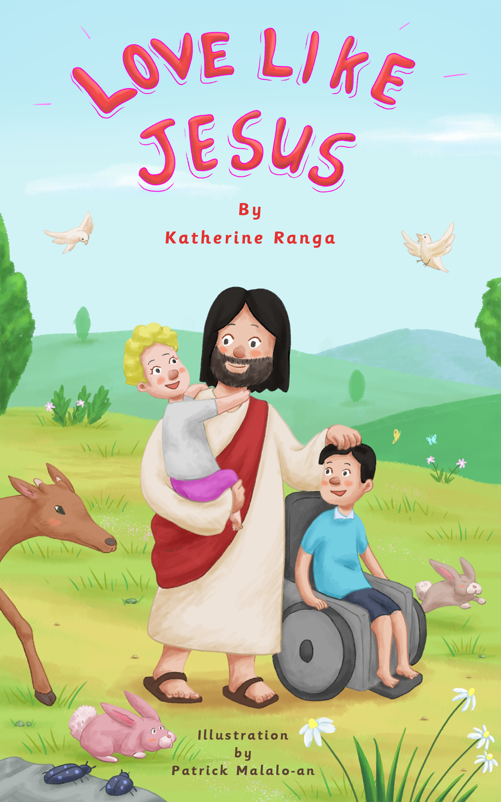 Christian children's book bundle featuring Love Like Jesus by Katherine Ranga with colorful illustrations